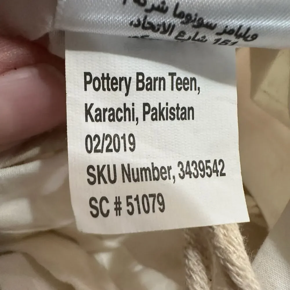 Pottery Barn Dorm Gold Pink Medallion Duvet Cover Twin